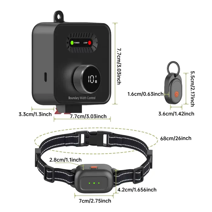 Collier de Clôture Électrique pour Animaux de Compagnie
