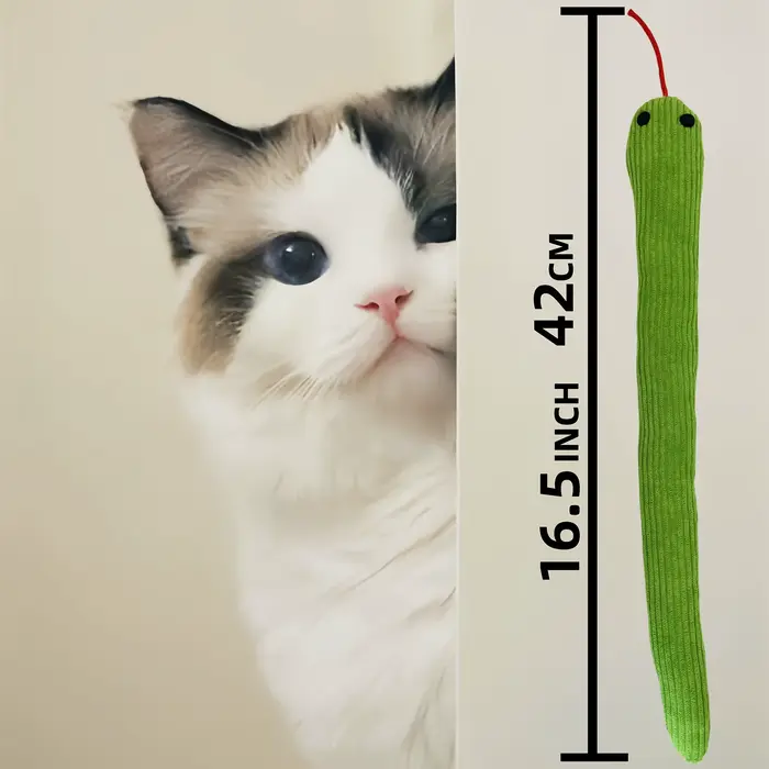 Jouet pour chat en forme de serpent, 1 pièce, jouet sonore froissé en lin doux, jouet interactif d'e
