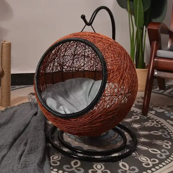 Panier suspendu pour chat, hamac, nid Semi-fermé, meubles de luxe, lit pour chat, fournitures pour a