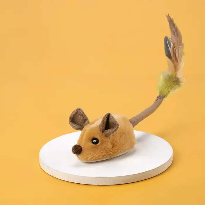 Souris de course intelligente pour chat, jouet interactif, mobile aléatoire, électrique, USB, Teaser