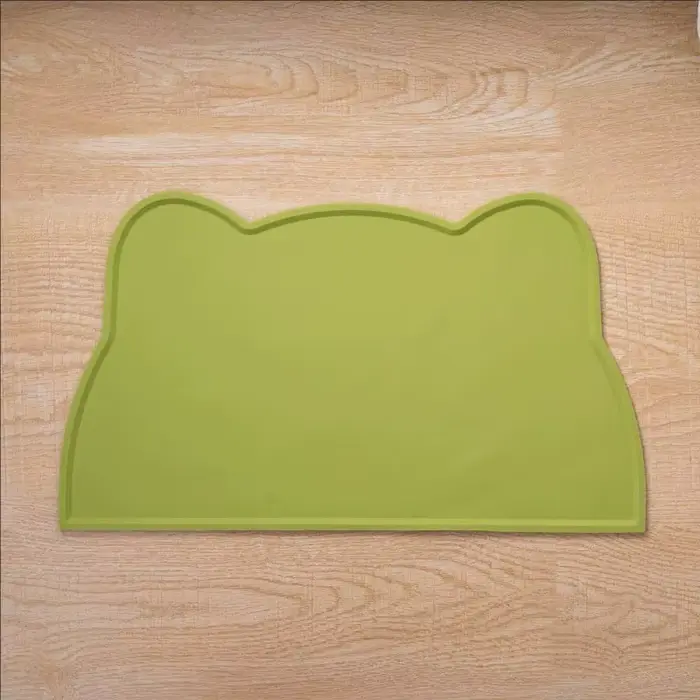 Tapis d'alimentation antidérapant en Silicone pour animaux de compagnie, facile à nettoyer, lavable,
