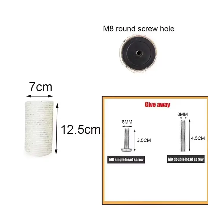 Poste à gratter pour chat, arbre à chat, bricolage, cadre d'escalade, poteau de remplacement, jouet 