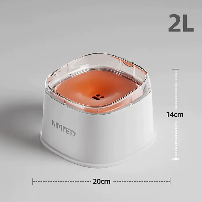 Bol d'eau flottant anti-déversement pour chats et chiens, distributeur d'eau anti-éclaboussures, gra