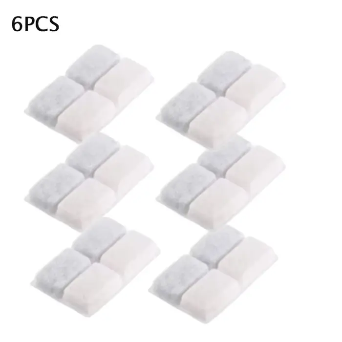 Filtres de remplacement pour fontaine d'eau pour chat, 6/12 pièces, avec charbon actif en noix de co