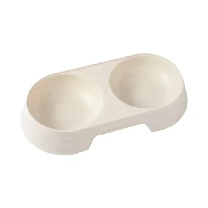 Bol Double pour animaux de compagnie, aliments pour chiens et chats, bol d'alimentation en plastique
