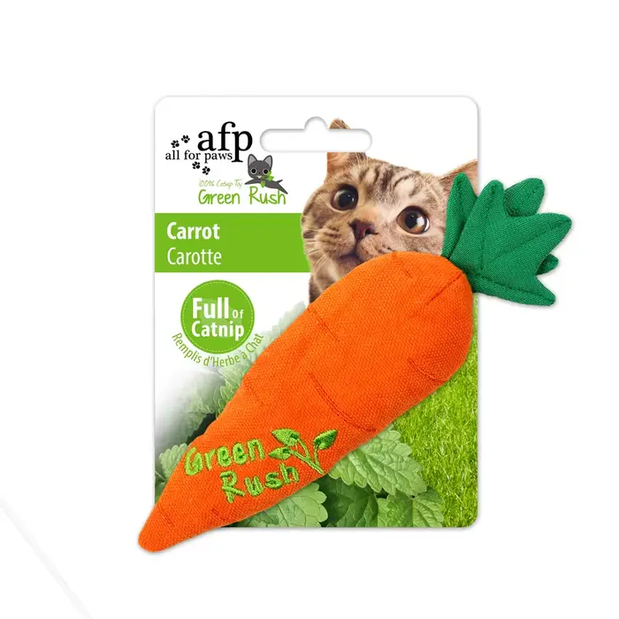 Jouet durable pour chat AFP : Poupée en forme de carotte et de poisson, simulation réaliste, sac de 