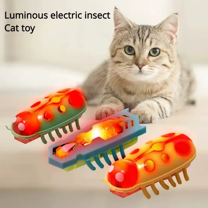 TJavier-Jouets lumineux pour animaux de compagnie, vers électriques, puzzle coule pour animaux de co