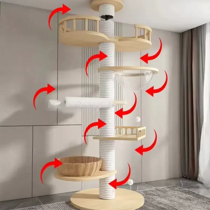 Arbre à chat moderne de luxe