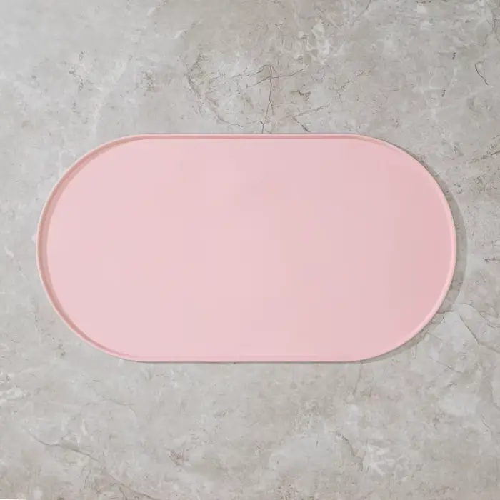 Tapis d'alimentation pour chat avec design antidérapant et imperméable, compatible avec les bols pou