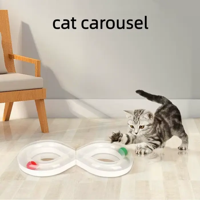 Jouet pour chat domestique : Plateau tournant
